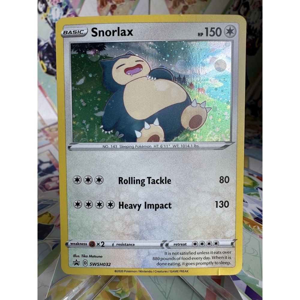 Snorlax SWSH032 SWSH: Sword & Shield Star Promo Card Holo Pokemon Card 2020